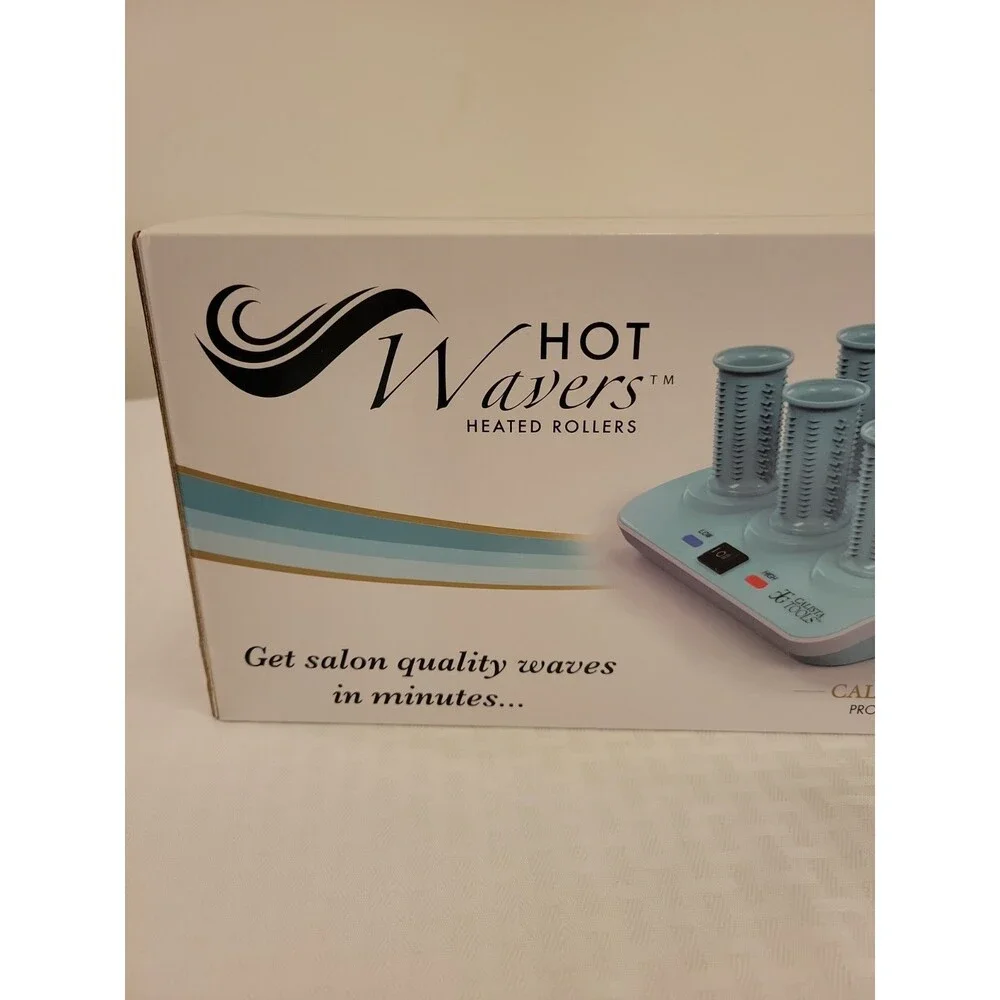 Calista Hot Wavers Heated Long Rollers, Set Of 12, New In Box